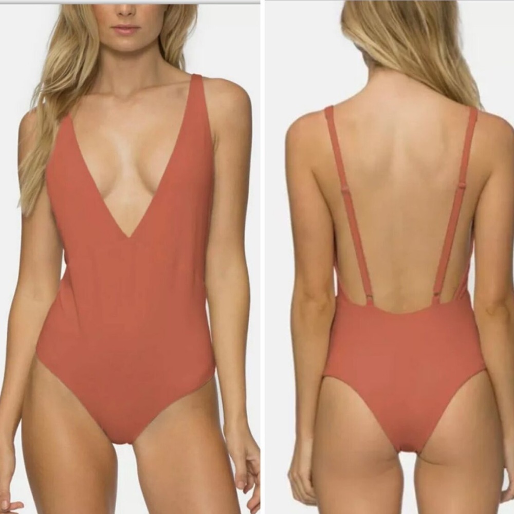 Women's Tavik Drew One Piece Plunging Back Swim Suit